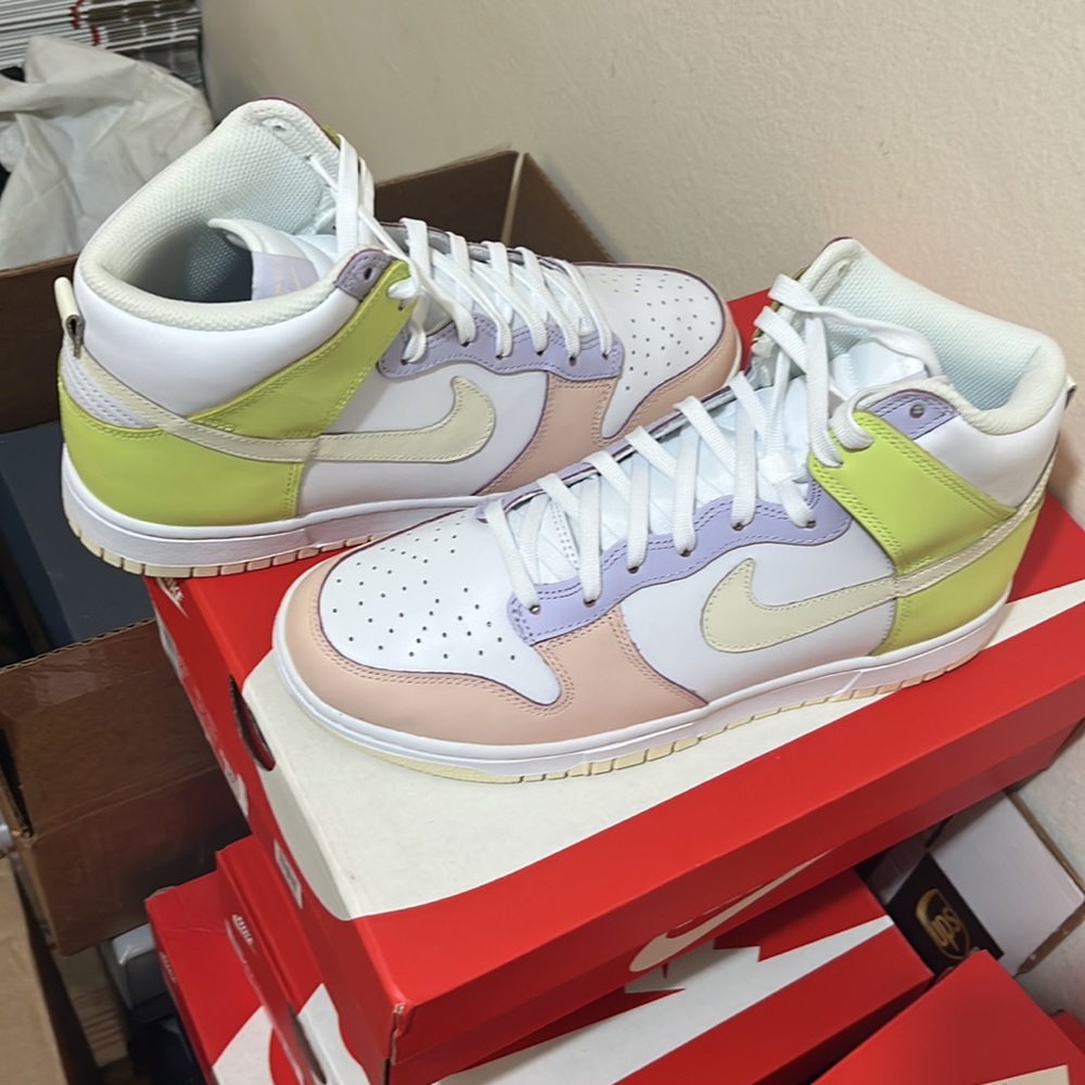 Nike dunk High Womens white/cashmere lemon twist - Picture 3 of 5